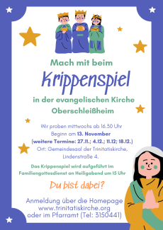 Plakat Krippenspiel 2024